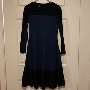 BLACK and Navy A-Line Dress Size XS